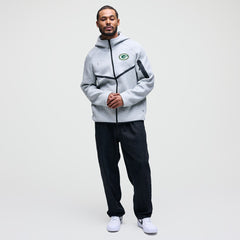 Green Bay Packers Tech Fleece Raglan Full-Zip Windrunner Hoodie - Heather Gray | Nike for sale