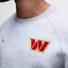 Washington Commanders Tech Fleece Raglan Sweatshirt - Heather Gray | Nike discount