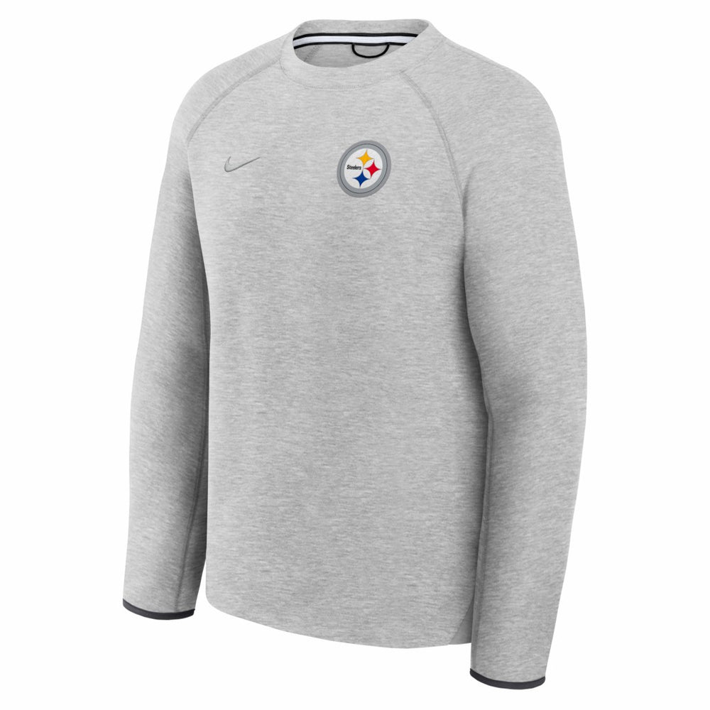 Pittsburgh Steelers Tech Fleece Raglan Sweatshirt - Heather Gray | Nike on sale