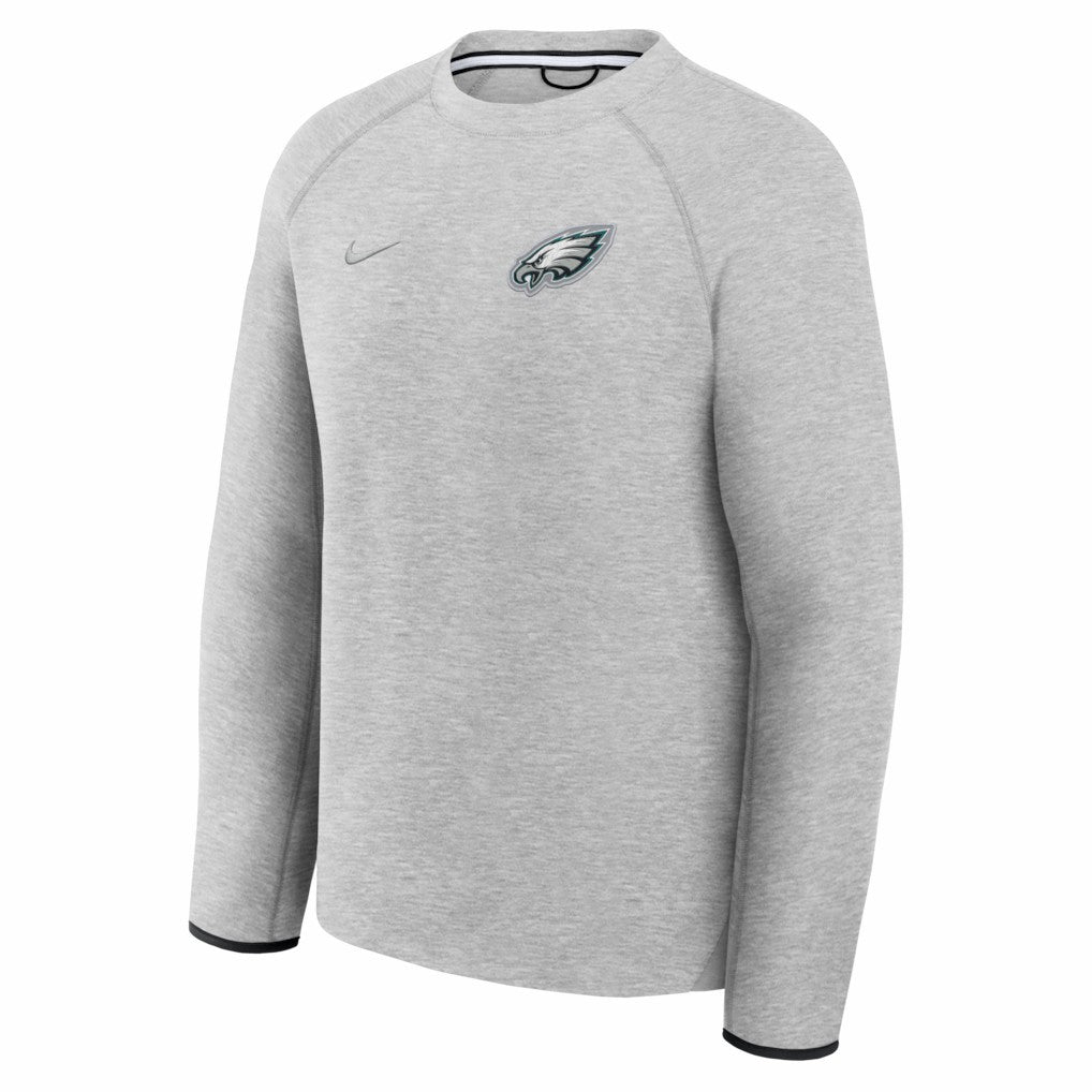 Philadelphia Eagles Tech Fleece Raglan Sweatshirt - Heather Gray | Nike outlet