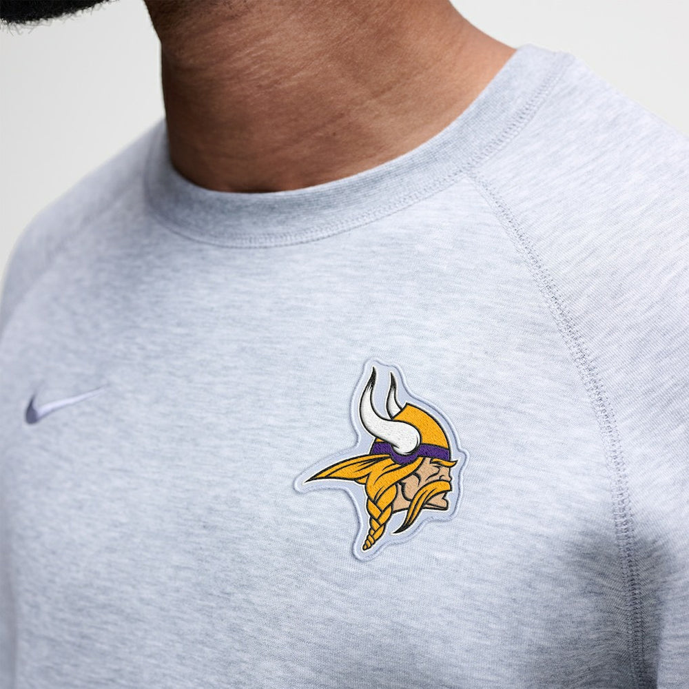 Minnesota Vikings Tech Fleece Raglan Sweatshirt - Heather Gray | Nike online