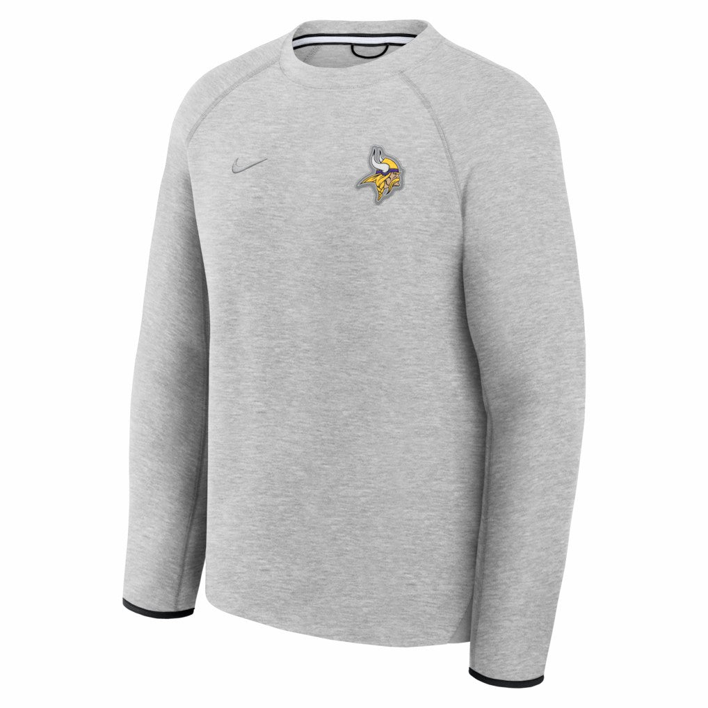 Minnesota Vikings Tech Fleece Raglan Sweatshirt - Heather Gray | Nike online