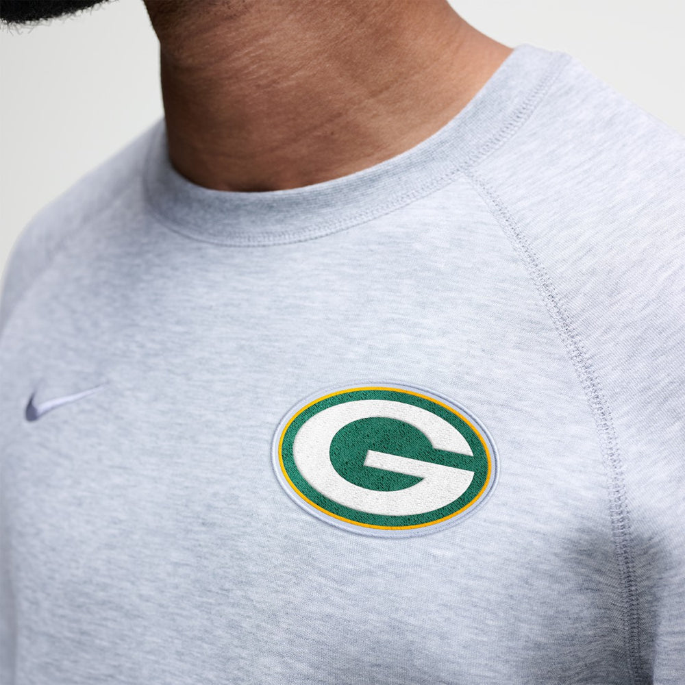 Green Bay Packers Tech Fleece Raglan Sweatshirt - Heather Gray | Nike sale
