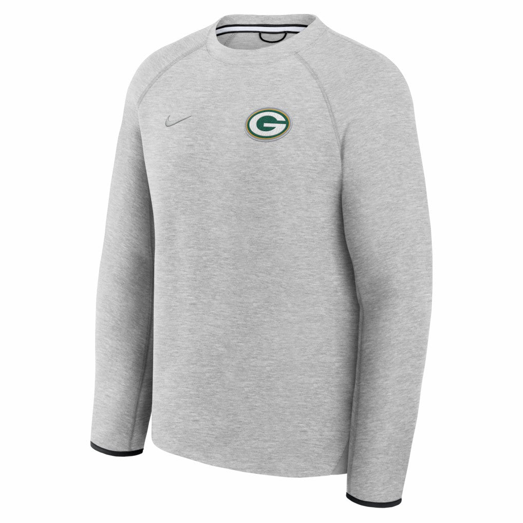 Green Bay Packers Tech Fleece Raglan Sweatshirt - Heather Gray | Nike sale