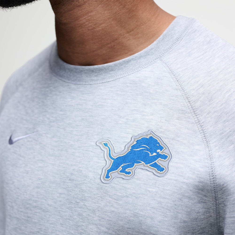 Detroit Lions Tech Fleece Raglan Sweatshirt - Heather Gray | Nike cheap
