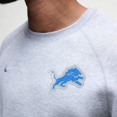 Detroit Lions Tech Fleece Raglan Sweatshirt - Heather Gray | Nike cheap