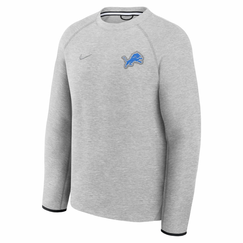 Detroit Lions Tech Fleece Raglan Sweatshirt - Heather Gray | Nike cheap