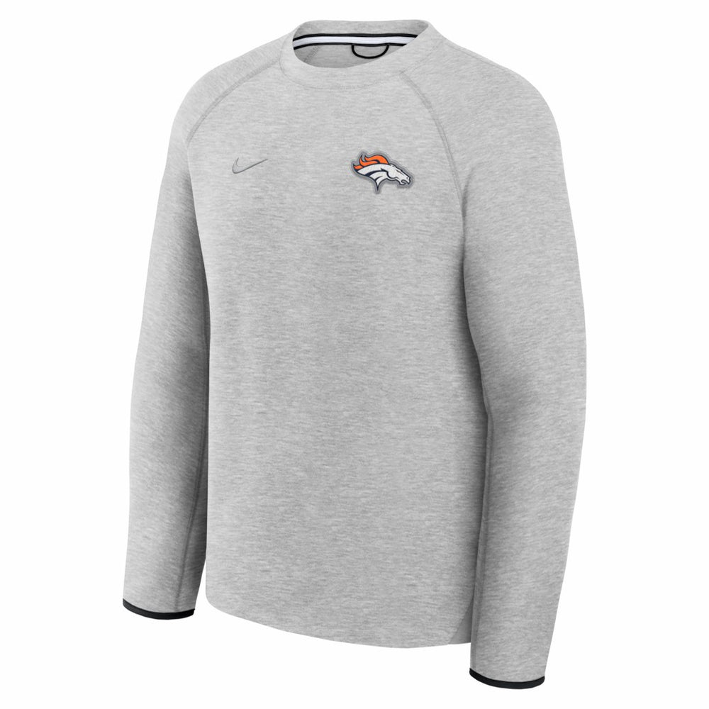 Denver Broncos Tech Fleece Raglan Sweatshirt - Heather Gray | Nike online