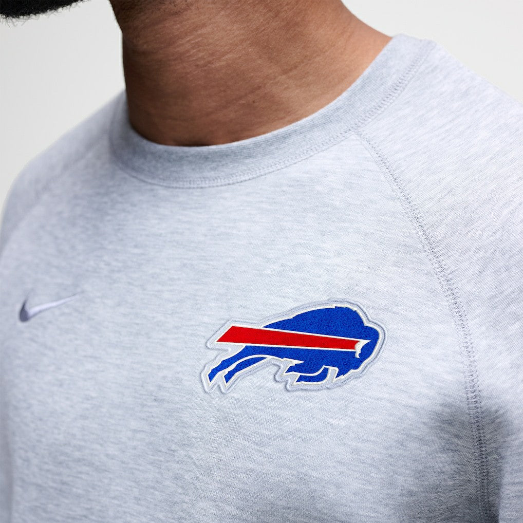 Buffalo Bills Tech Fleece Raglan Sweatshirt - Heather Gray | Nike on sale