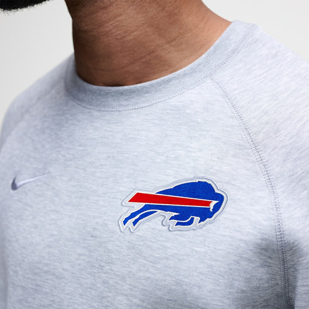 Buffalo Bills Tech Fleece Raglan Sweatshirt - Heather Gray | Nike on sale