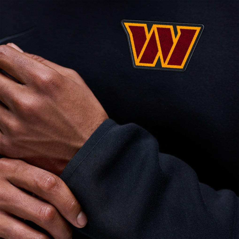 Washington Commanders Tech Fleece Raglan Sweatshirt - Black | Nike outlet