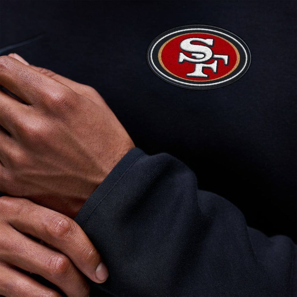 San Francisco 49ers Tech Fleece Raglan Sweatshirt - Black | Nike online