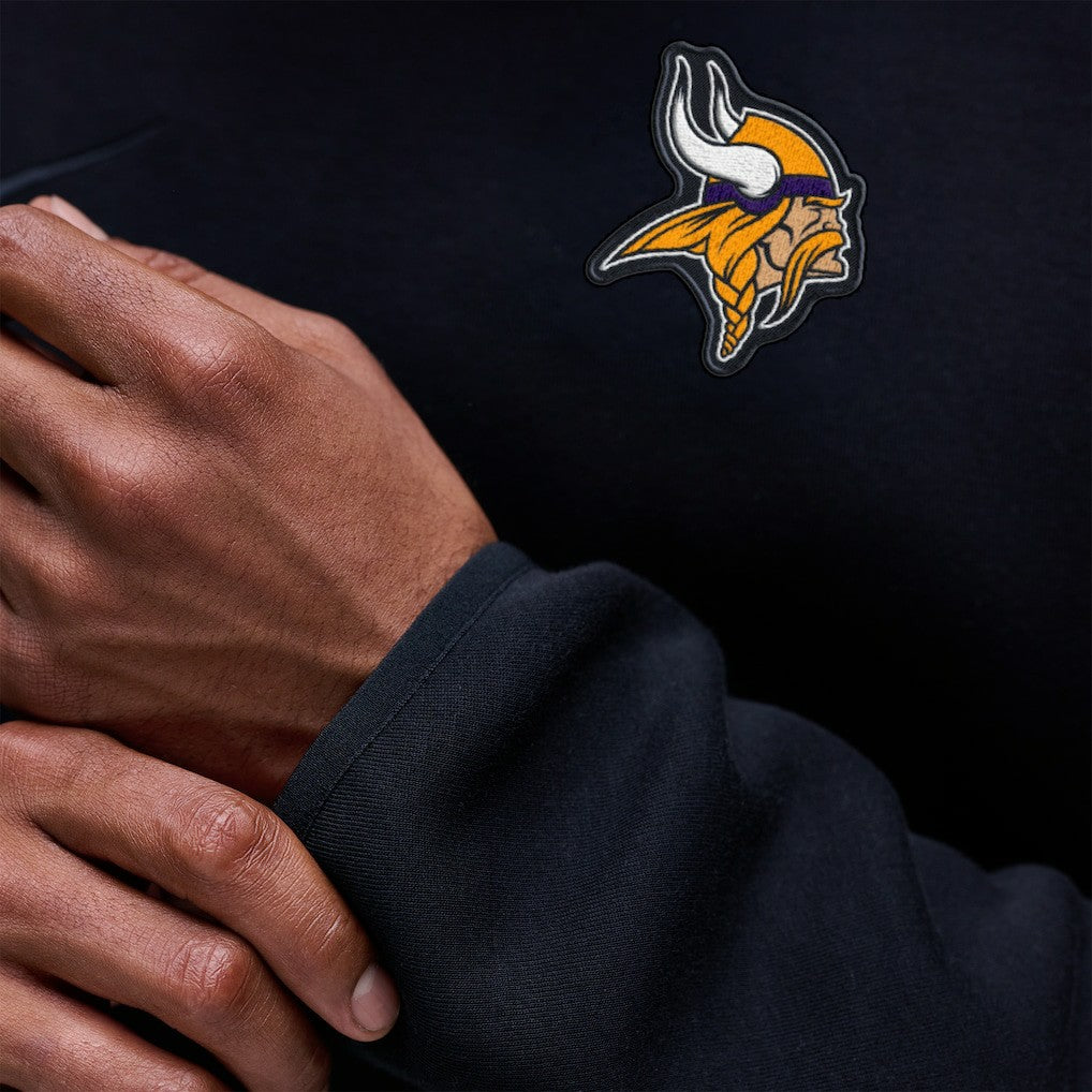 Minnesota Vikings Tech Fleece Raglan Sweatshirt - Black | Nike for sale