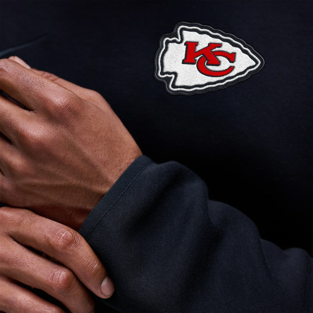 Kansas City Chiefs Tech Fleece Raglan Sweatshirt - Black | Nike on sale