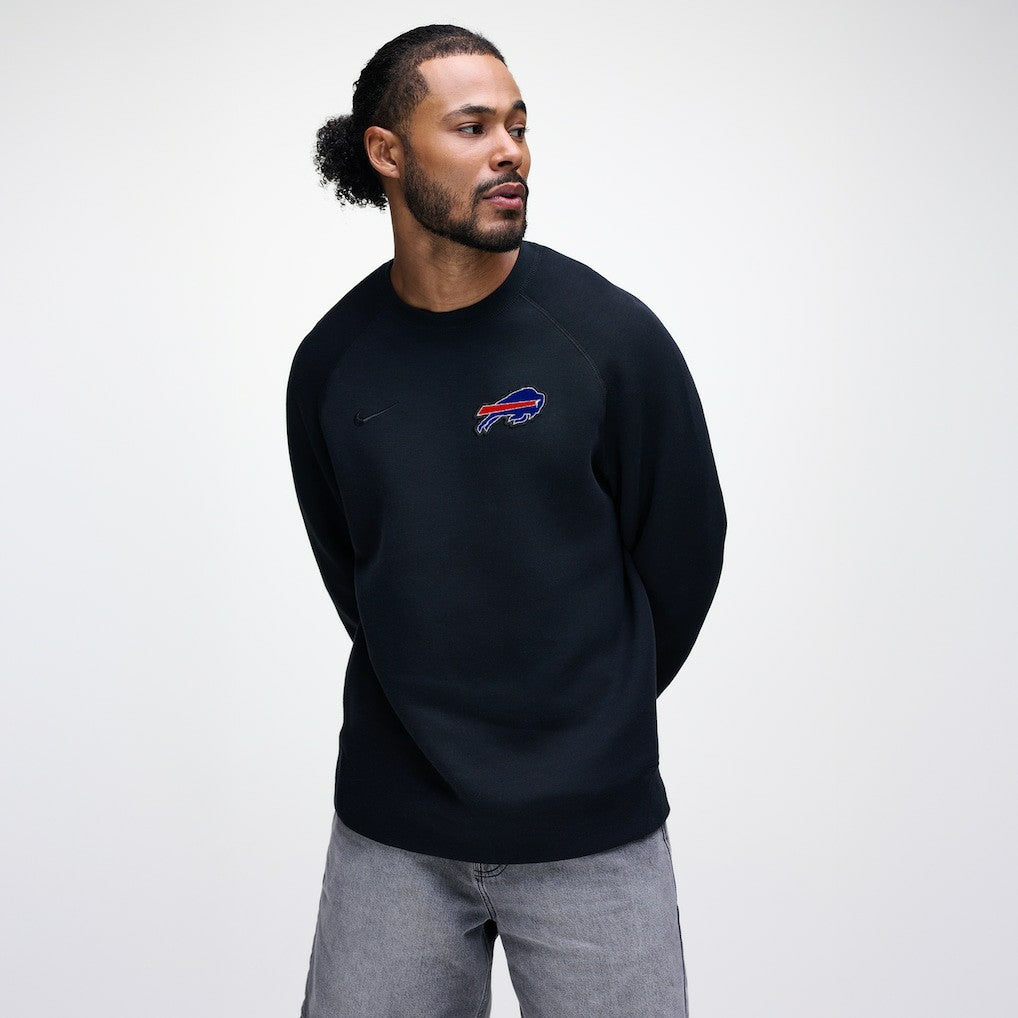 Buffalo Bills Tech Fleece Raglan Sweatshirt - Black | Nike outlet