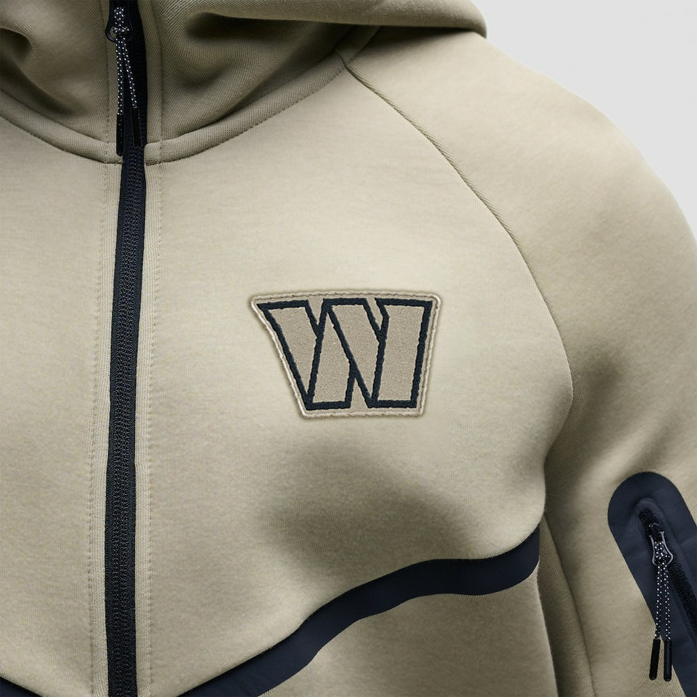 Washington Commanders Tech Fleece Raglan Full-Zip Windrunner Hoodie - Olive | Nike on sale