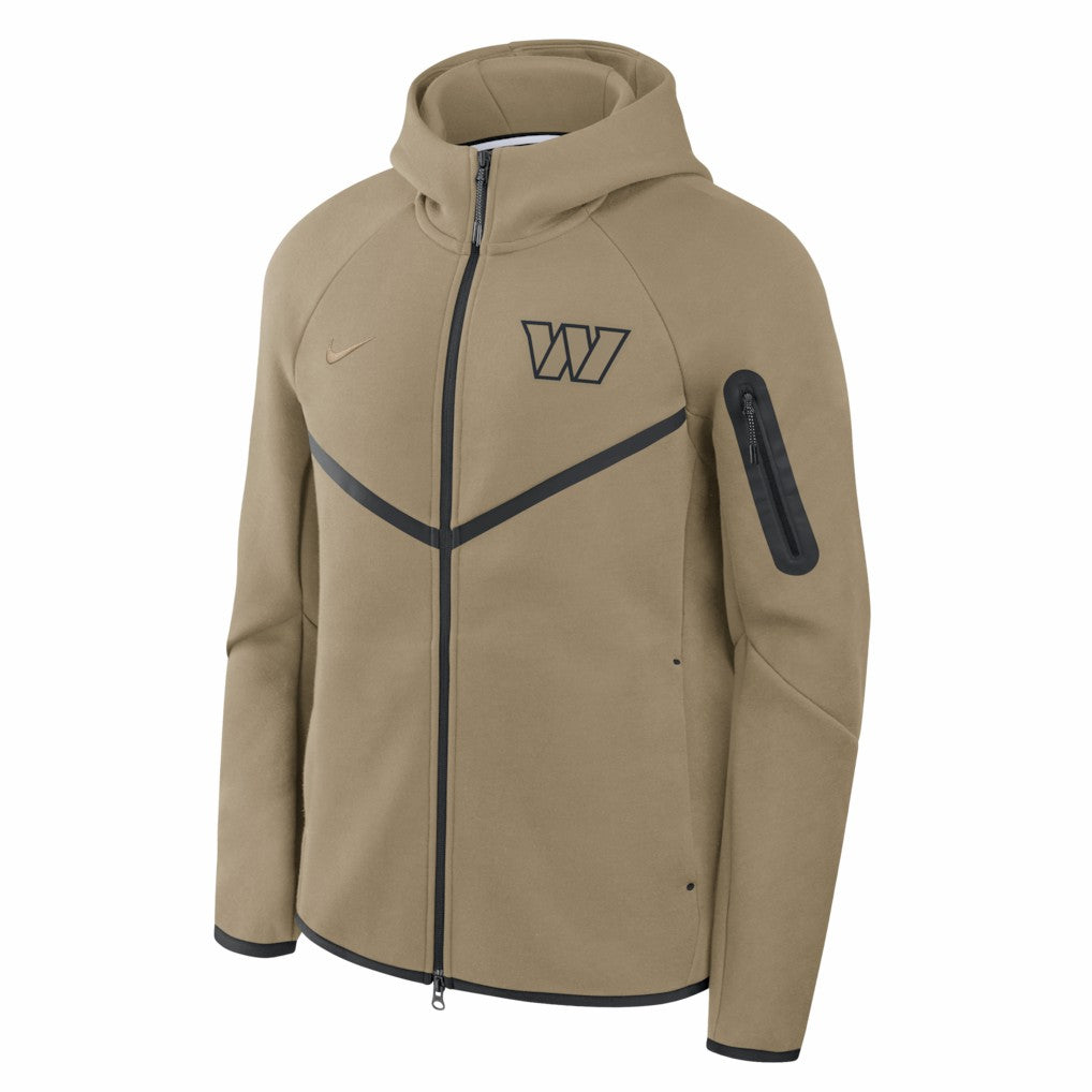 Washington Commanders Tech Fleece Raglan Full-Zip Windrunner Hoodie - Olive | Nike on sale