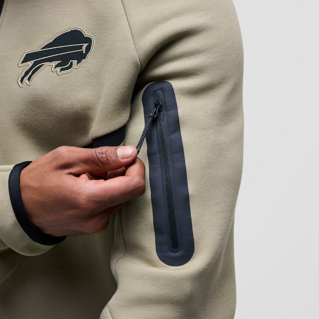 Buffalo Bills Tech Fleece Raglan Full-Zip Windrunner Hoodie - Olive | Nike online