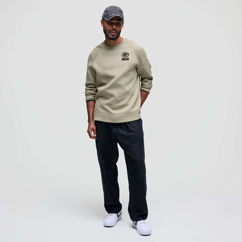 Green Bay Packers Tech Fleece Raglan Sweatshirt - Olive | Nike on sale
