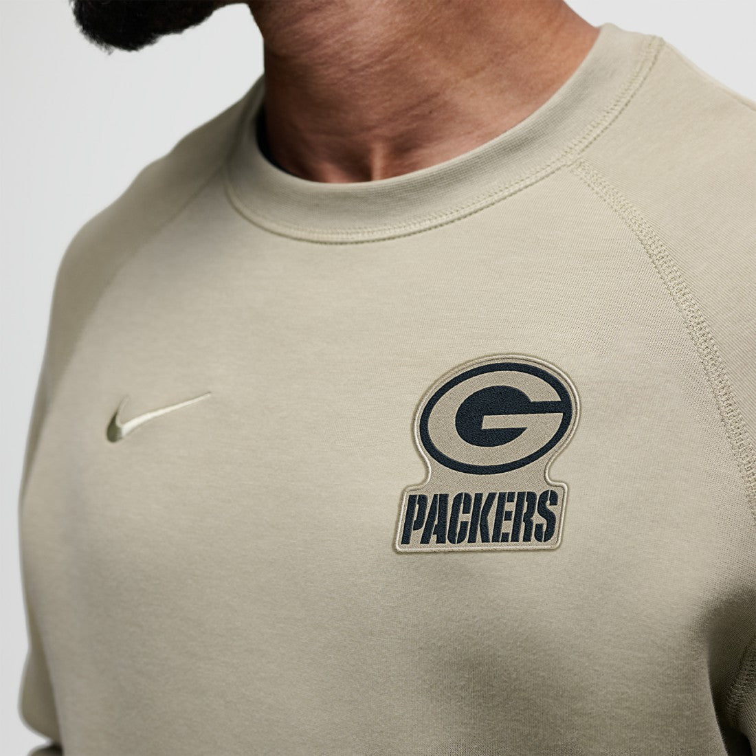 Green Bay Packers Tech Fleece Raglan Sweatshirt - Olive | Nike on sale