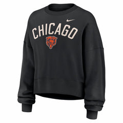 Chicago Bears Women's Oversized High Hip Legacy Arch Phoenix Fleece Sweatshirt - Black | Nike cheap