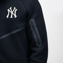 New York Yankees Tech Fleece Raglan Full-Zip Windrunner Hoodie - Black | Nike