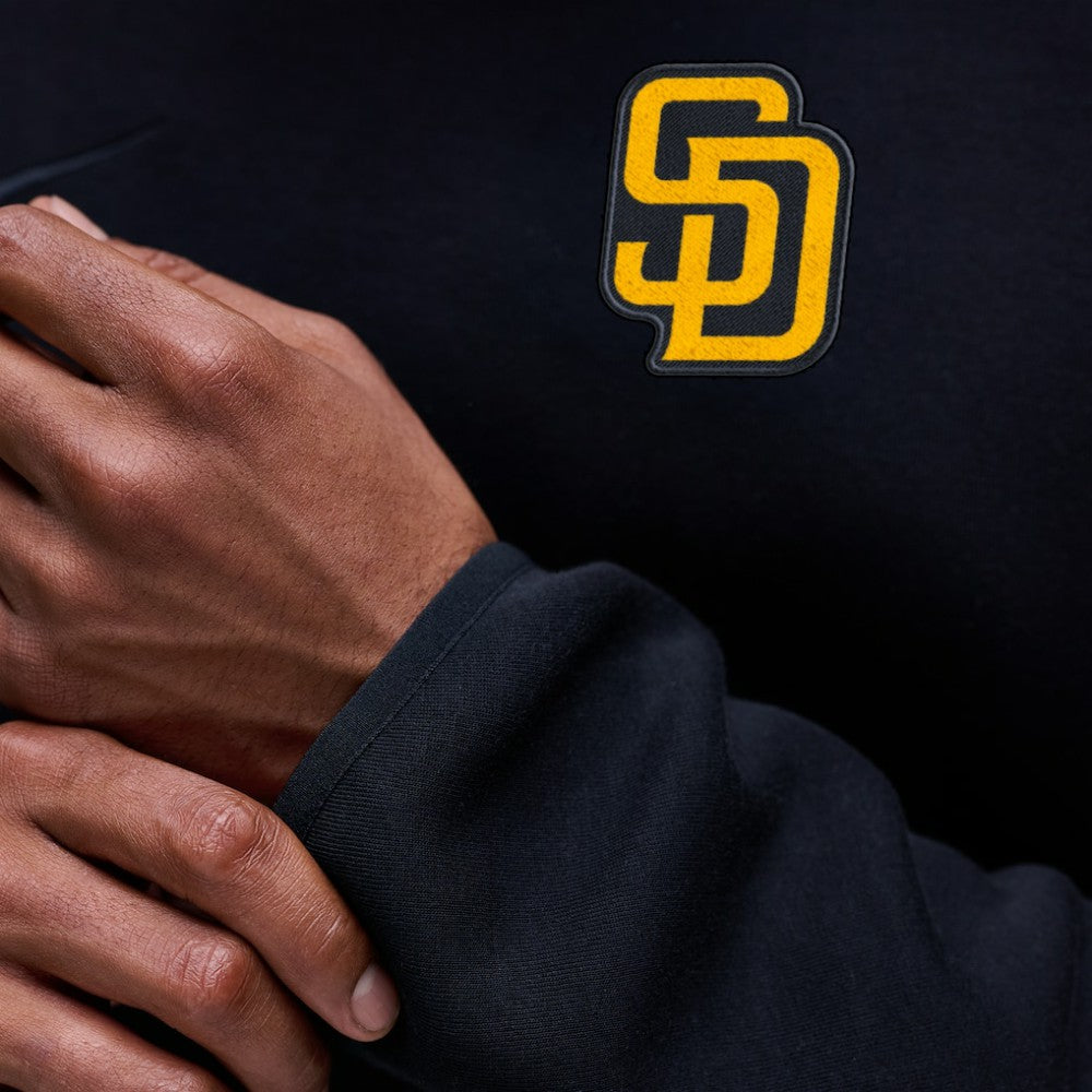 San Diego Padres Tech Fleece Raglan Sweatshirt - Black | Nike
