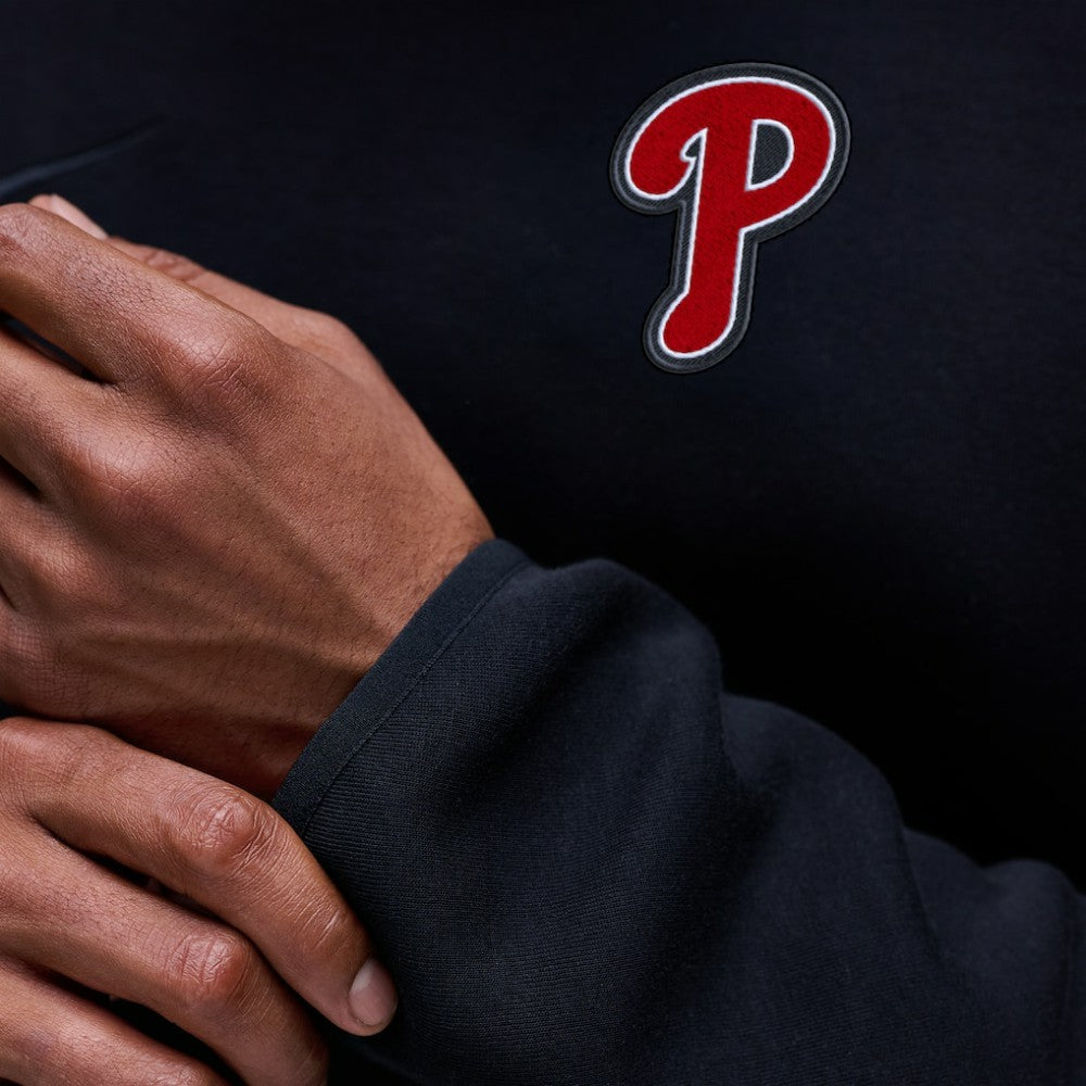 Philadelphia Phillies Tech Fleece Raglan Sweatshirt - Black | Nike