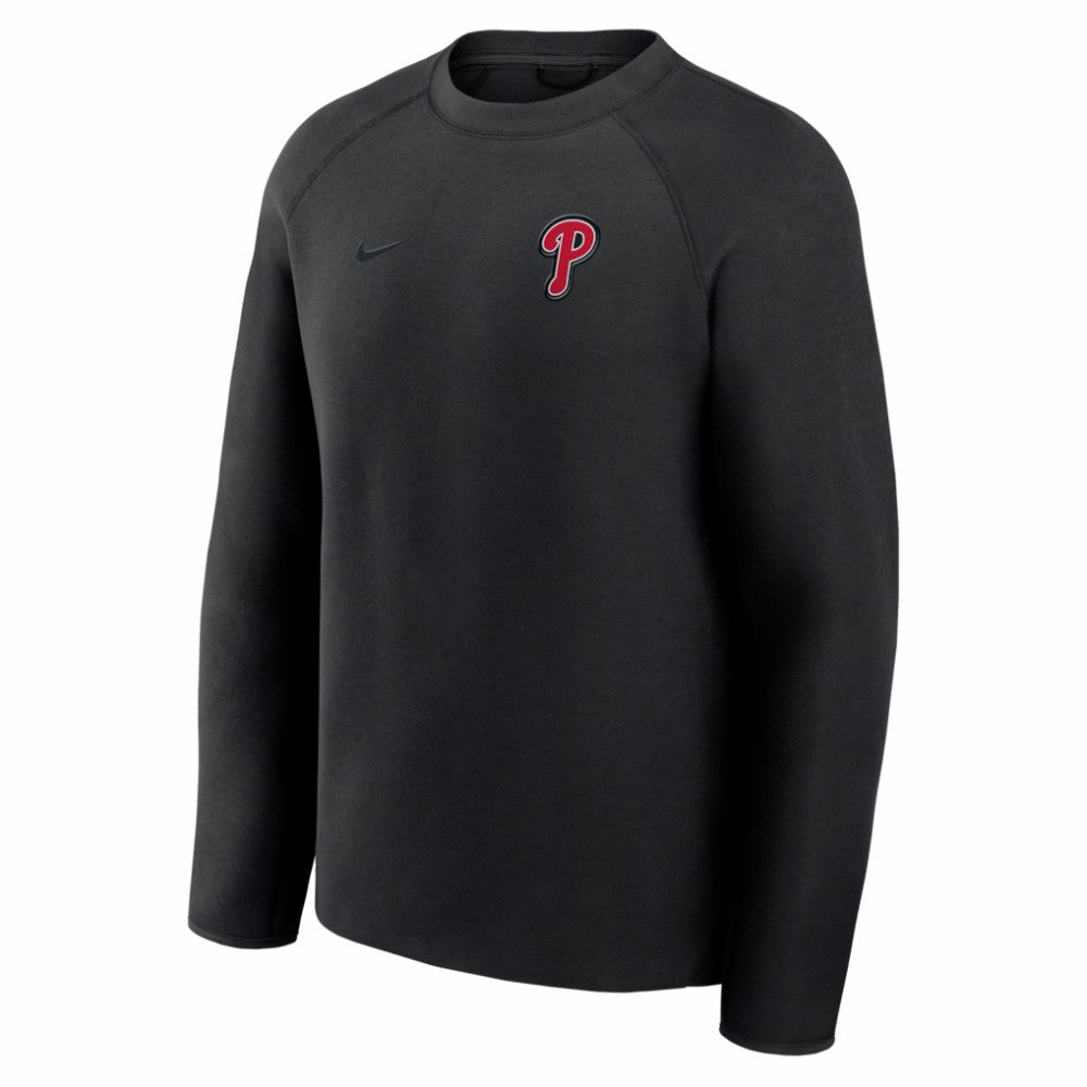 Philadelphia Phillies Tech Fleece Raglan Sweatshirt - Black | Nike
