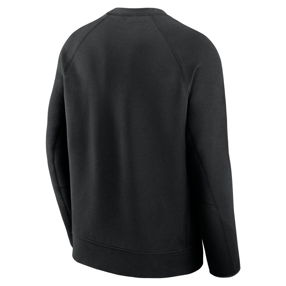 New York Mets Tech Fleece Raglan Sweatshirt - Black | Nike