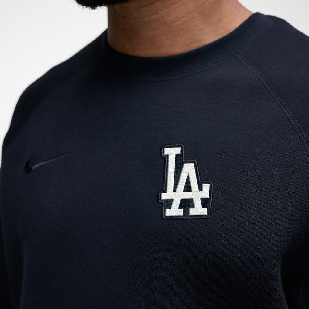 Los Angeles Dodgers Tech Fleece Raglan Sweatshirt - Black | Nike