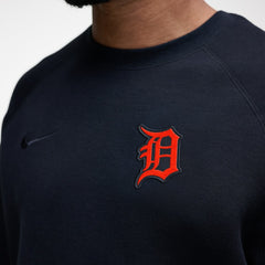 Detroit Tigers Tech Fleece Raglan Sweatshirt - Black | Nike