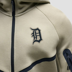 Detroit Tigers Tech Fleece Raglan Full-Zip Windrunner Hoodie - Tan | Nike