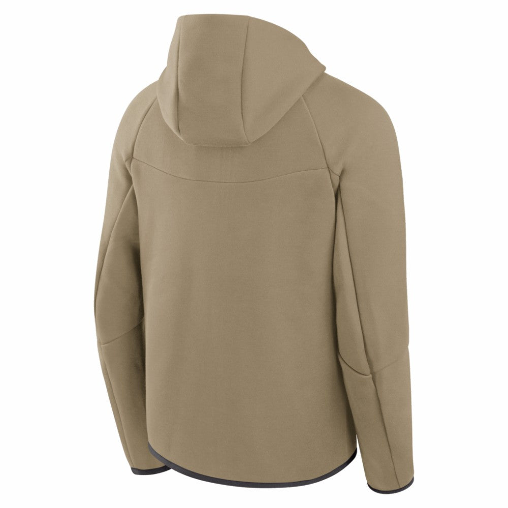 Chicago Cubs Tech Fleece Raglan Full-Zip Windrunner Hoodie - Tan | Nike