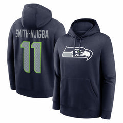 Jaxon Smith-Njigba Seattle Seahawks Name & Number Fleece Hoodie - Navy | Nike outlet