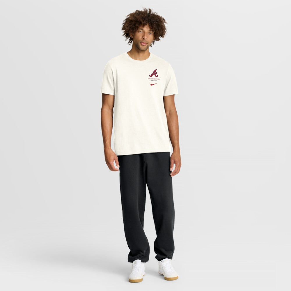 Atlanta Braves Primetime 2-Hit T-Shirt - Cream | Nike