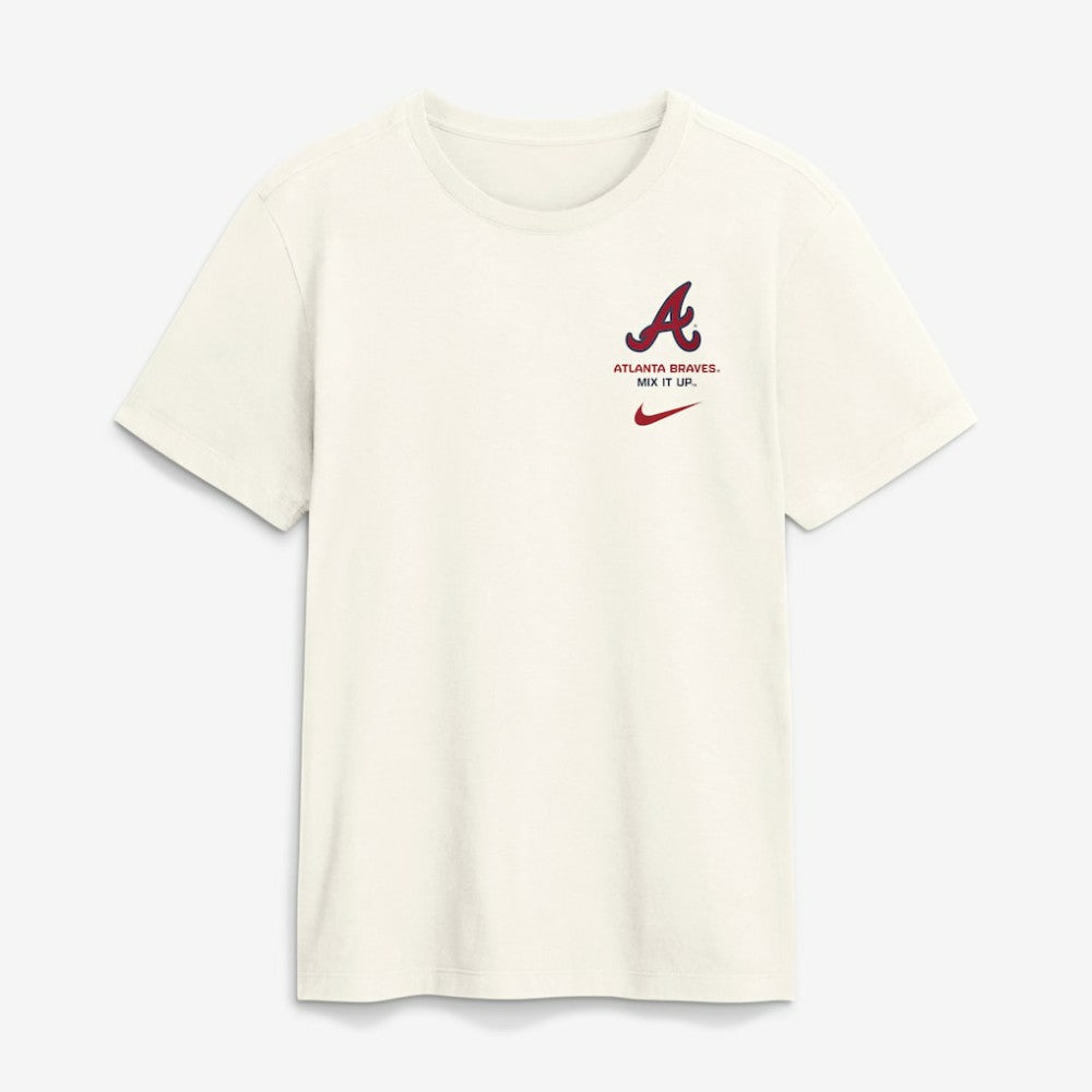 Atlanta Braves Primetime 2-Hit T-Shirt - Cream | Nike