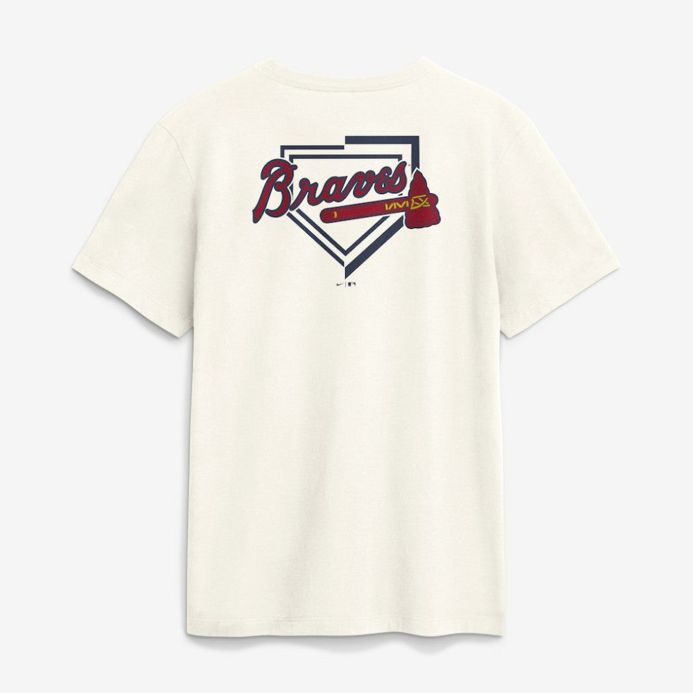 Atlanta Braves Primetime 2-Hit T-Shirt - Cream | Nike