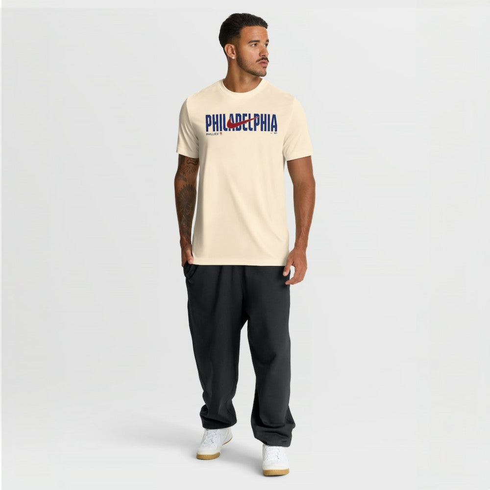 Philadelphia Phillies Swoosh Legend Dri-FIT T-Shirt - Cream | Nike