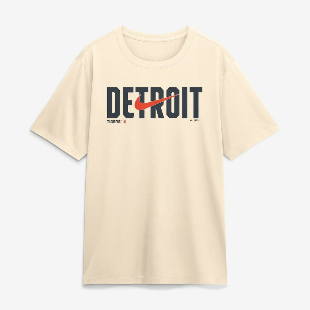 Detroit Tigers Swoosh Legend Dri-FIT T-Shirt - Cream | Nike