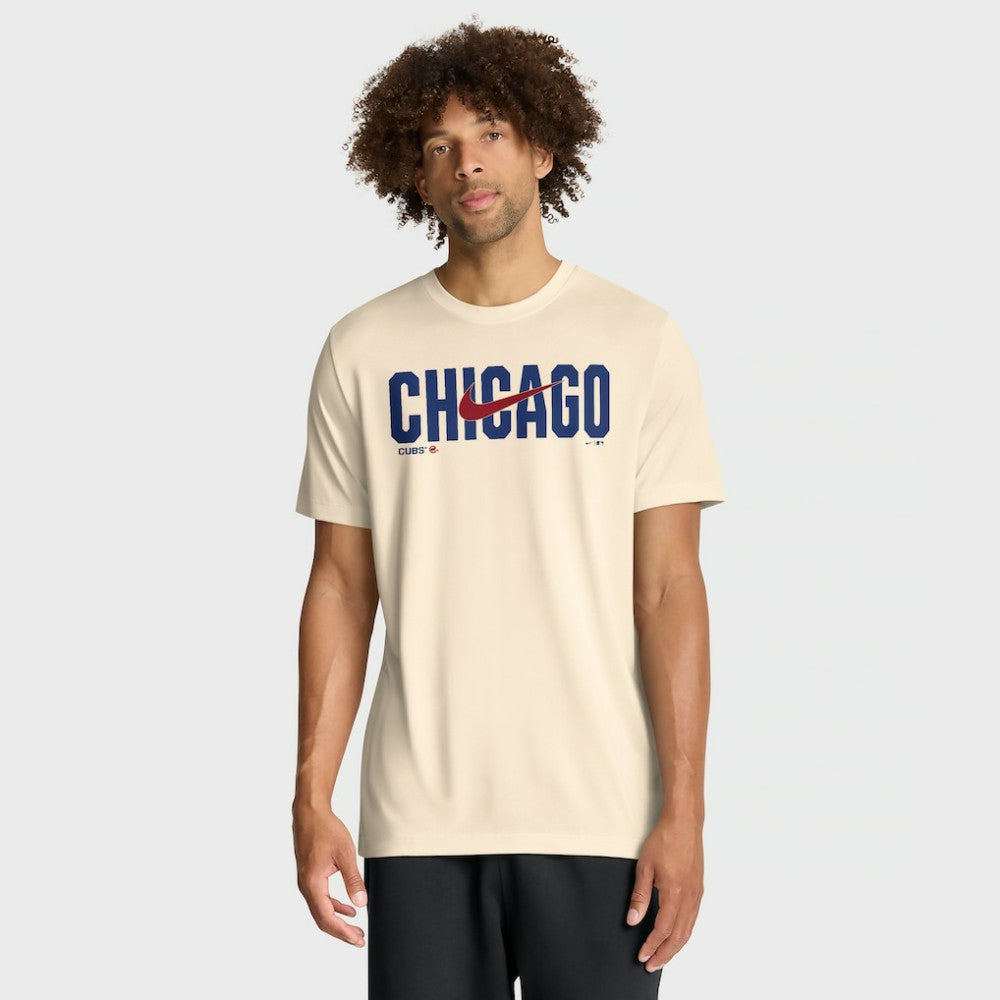 Chicago Cubs Swoosh Legend Dri-FIT T-Shirt - Cream | Nike