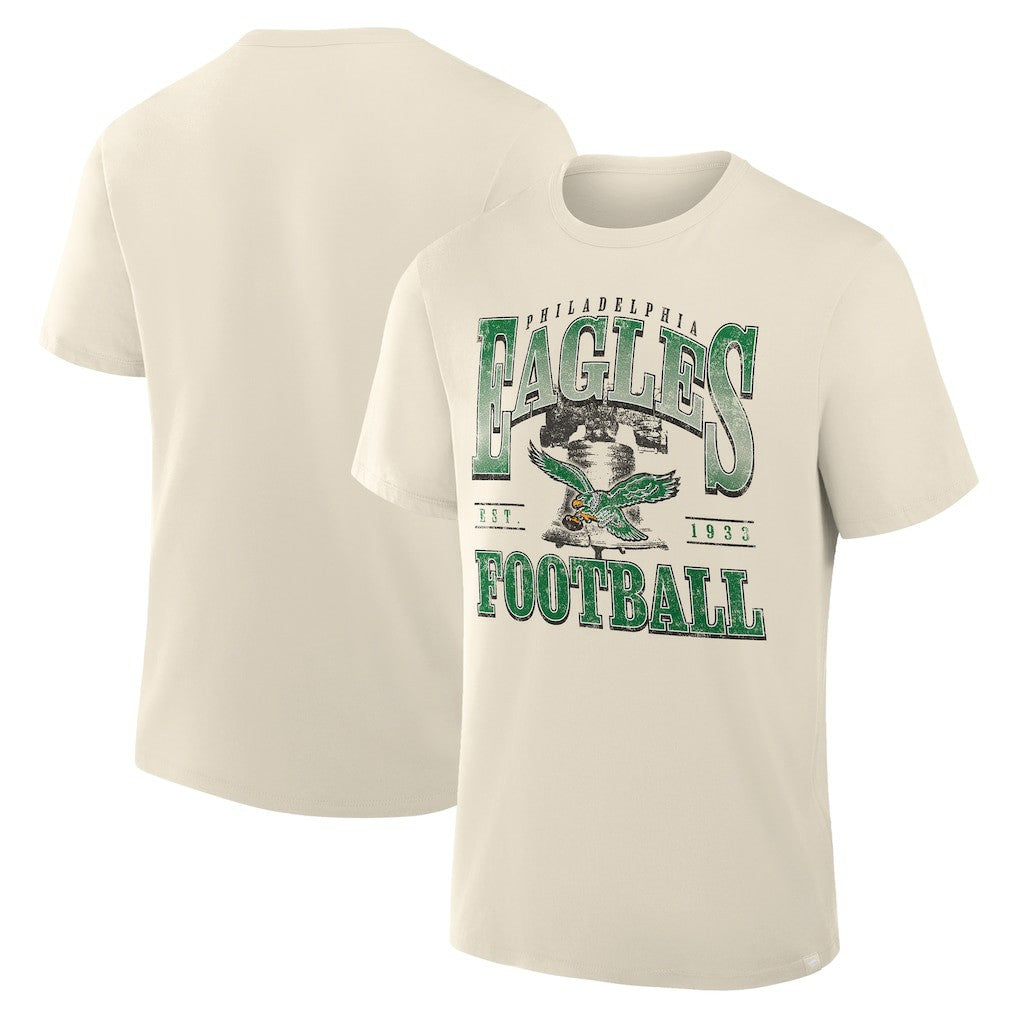 Philadelphia Eagles Team Archives T-Shirt - Cream on sale