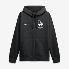 Los Angeles Dodgers Primetime Lockup Full-Zip Hoodie - Black | Nike