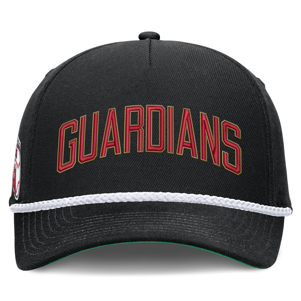 Cleveland Guardians Cooperstown Collection Rise Adjustable Hat - Black | Nike