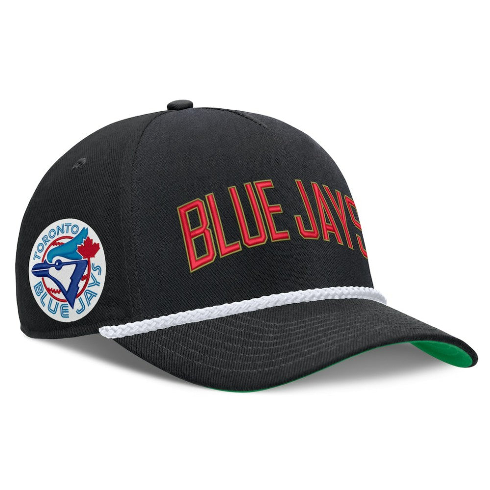 Toronto Blue Jays Cooperstown Collection Rise Adjustable Hat - Black | Nike