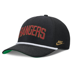Texas Rangers Cooperstown Collection Rise Adjustable Hat - Black | Nike
