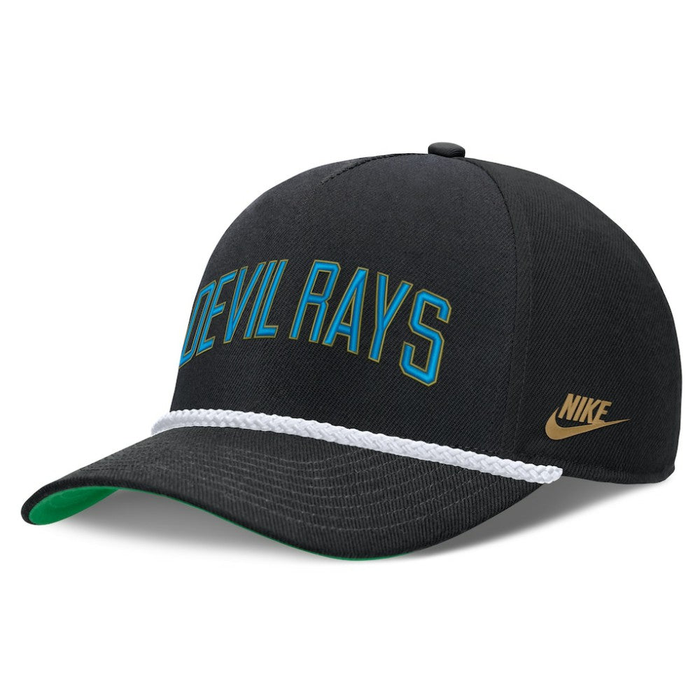 Tampa Bay Rays Cooperstown Collection Rise Adjustable Hat - Black | Nike