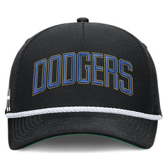 Los Angeles Dodgers Cooperstown Collection Rise Adjustable Hat - Black | Nike