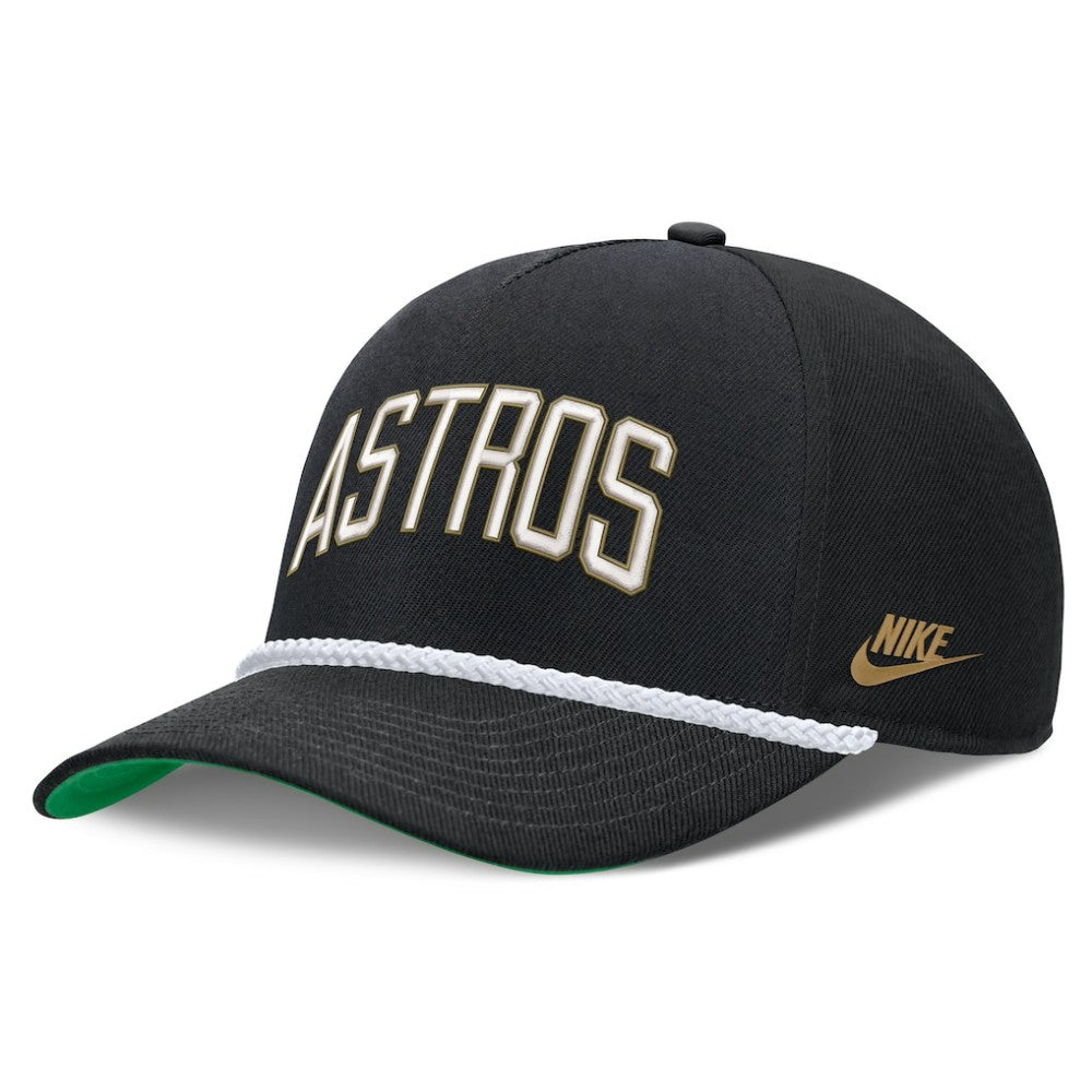 Houston Astros Cooperstown Collection Rise Adjustable Hat - Black | Nike