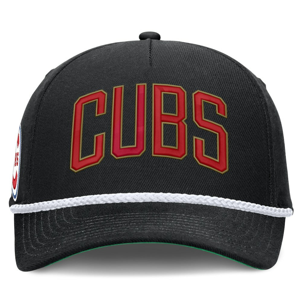 Chicago Cubs Cooperstown Collection Rise Adjustable Hat - Black | Nike
